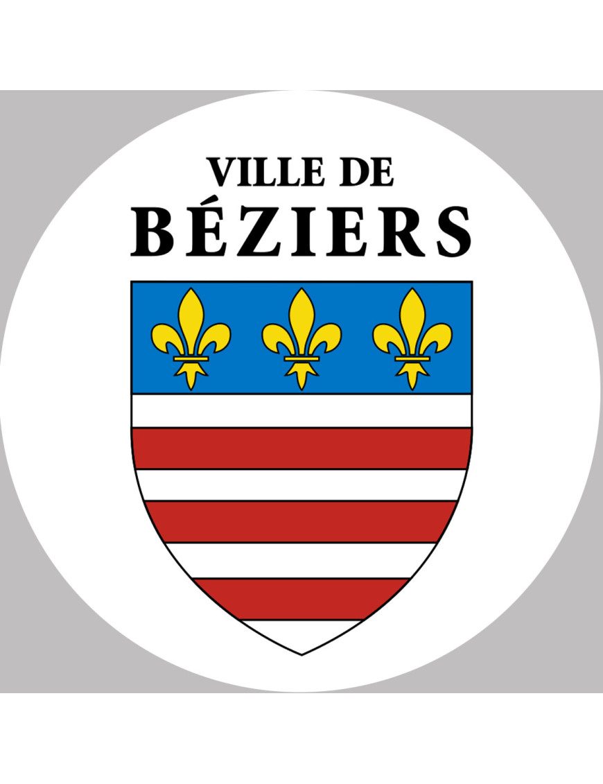 Béziers (20x20cm) - Sticker/autocollant