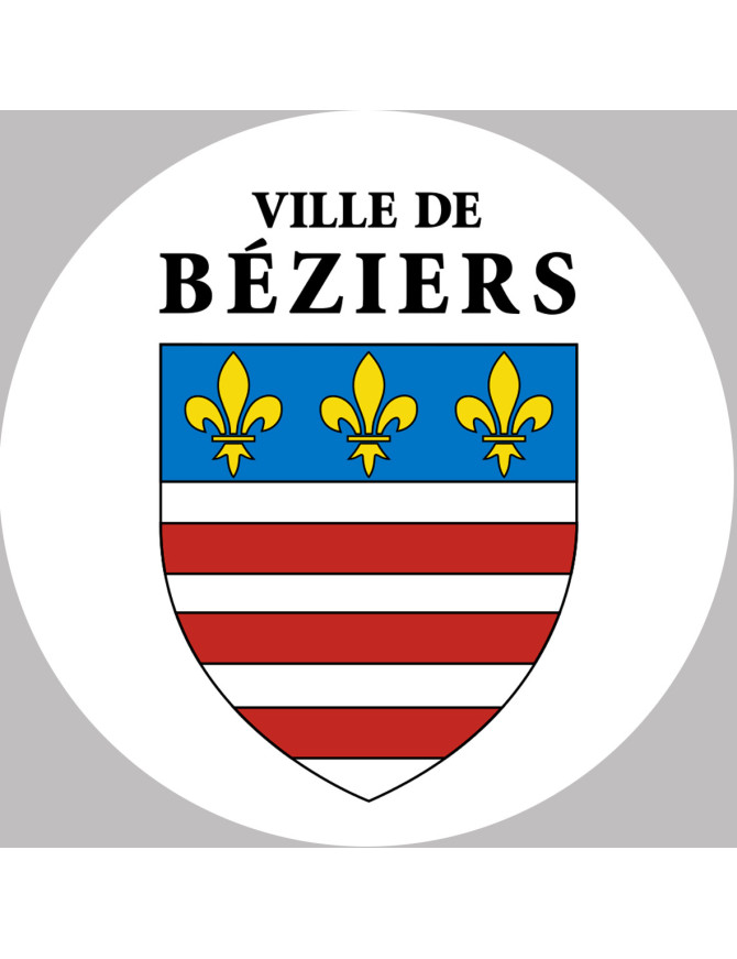 Béziers (20x20cm) - Sticker/autocollant