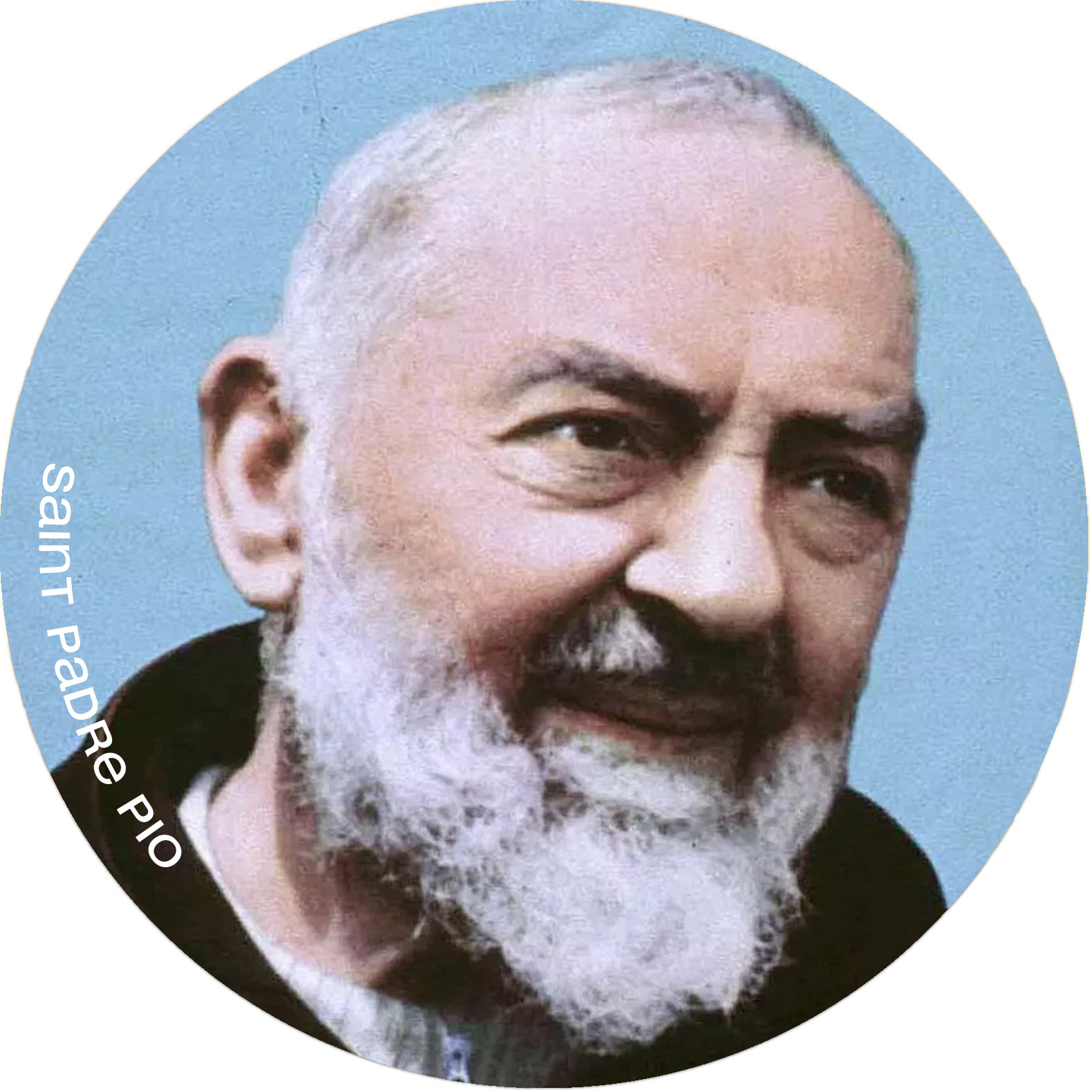 Saint Padre Pio  (20x20cm) - Sticker/autocollant