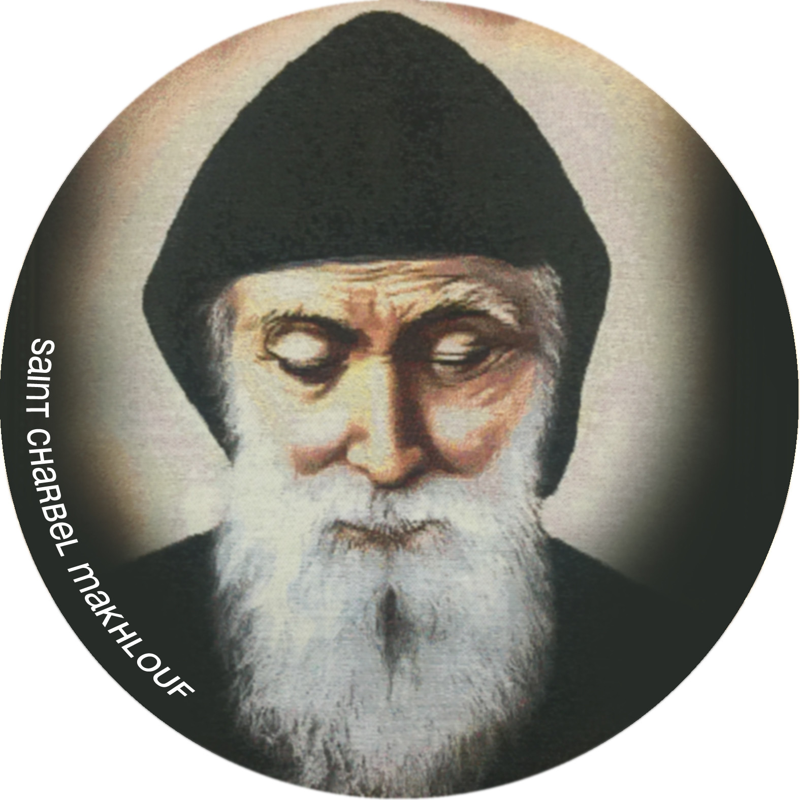 Saint Charbel Makhlouf (10x10cm) - Sticker/autocollant