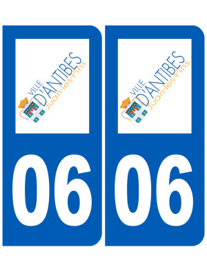 immatriculation Antibes 06 - Sticker/autocollant