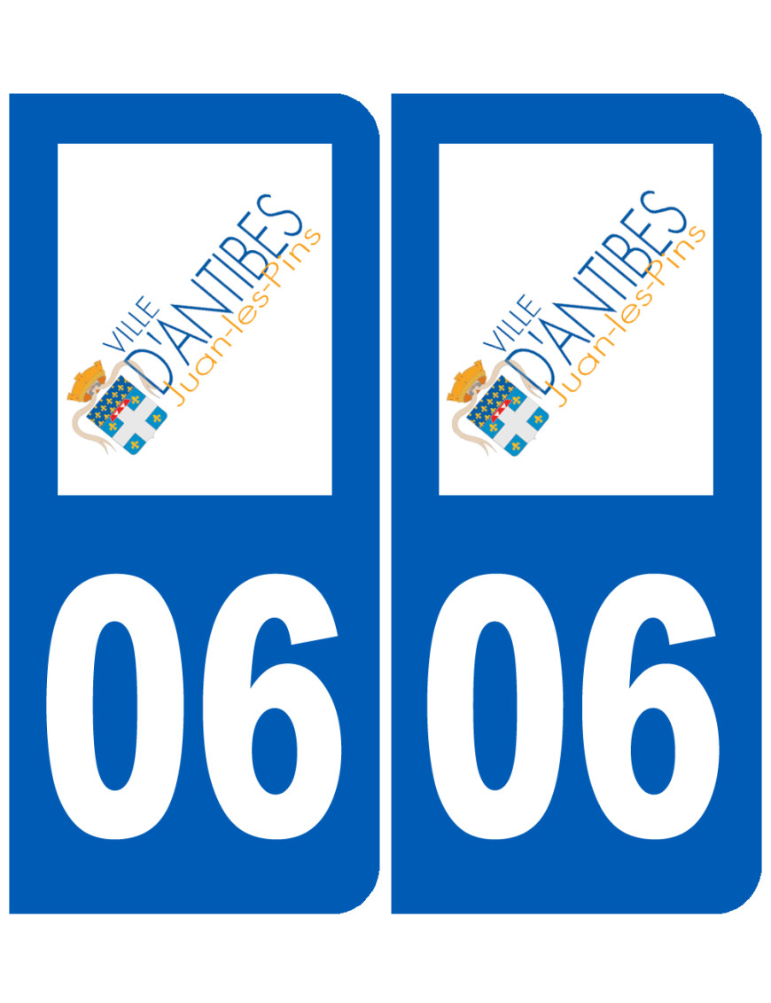 immatriculation Antibes 06 - Sticker/autocollant