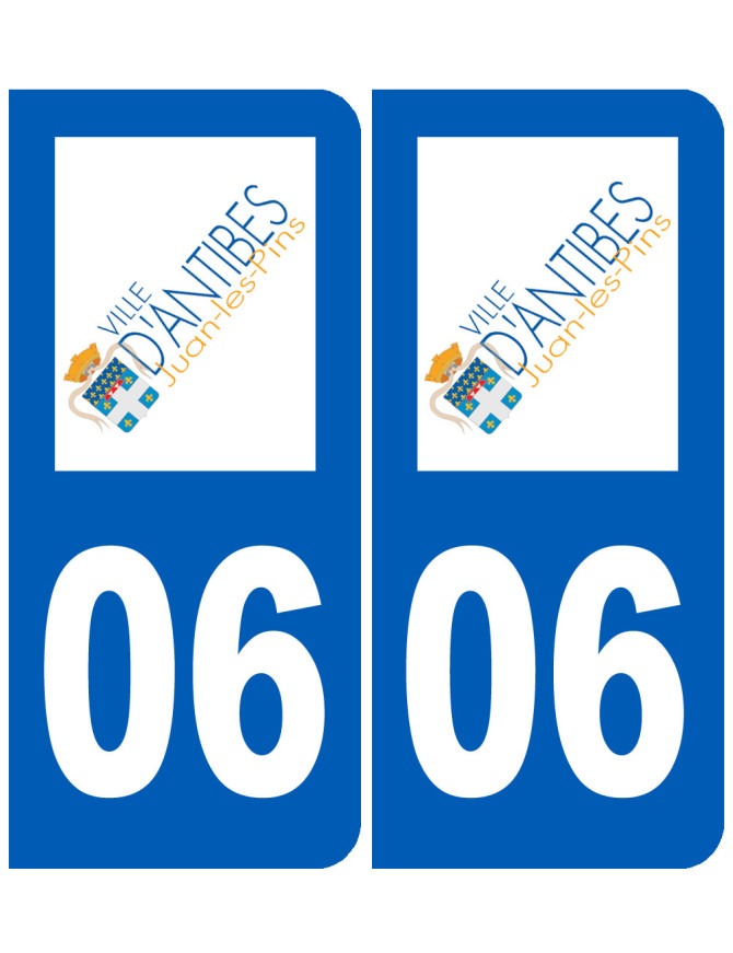 immatriculation Antibes 06 - Sticker/autocollant