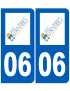 immatriculation Antibes 06 - Sticker/autocollant