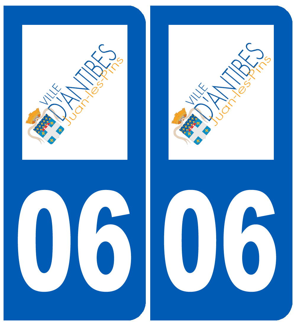 immatriculation Antibes 06 - Sticker/autocollant
