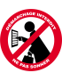 Démarchage interdit ne pas sonner - 5cm - Sticker/autocollant