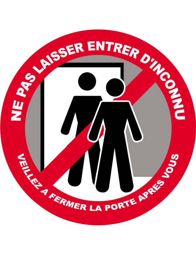 Fermez la porte après vous - 10cm - Sticker/autocollant