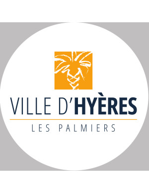 Hyères (20x20cm) - Sticker/autocollant