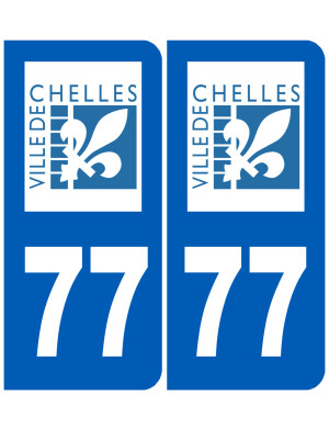 immatriculation Chelles 77 - Sticker/autocollant