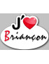 j'aime Briançon - 15x11cm - Sticker/autocollant