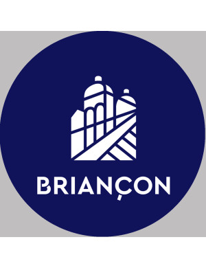 Briançon (20x20cm) - Sticker/autocollant