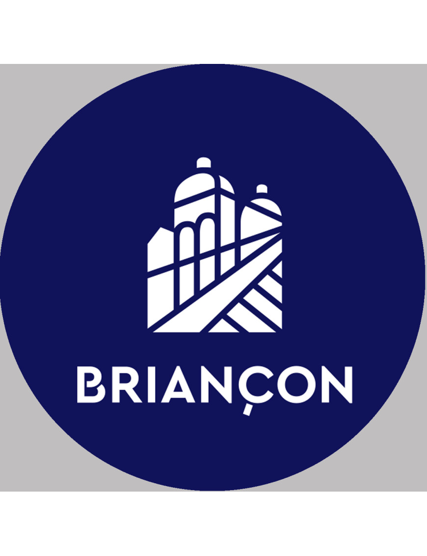 Briançon (20x20cm) - Sticker/autocollant