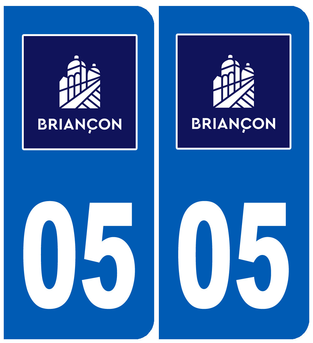 immatriculation Briançon 05 - Sticker/autocollant