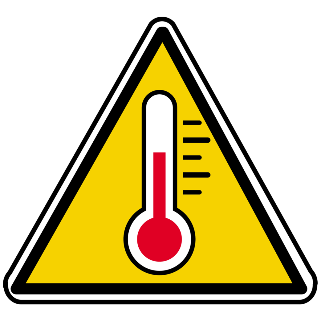 Sensible à la température (20x18.2cm) - Sticker/autocollant