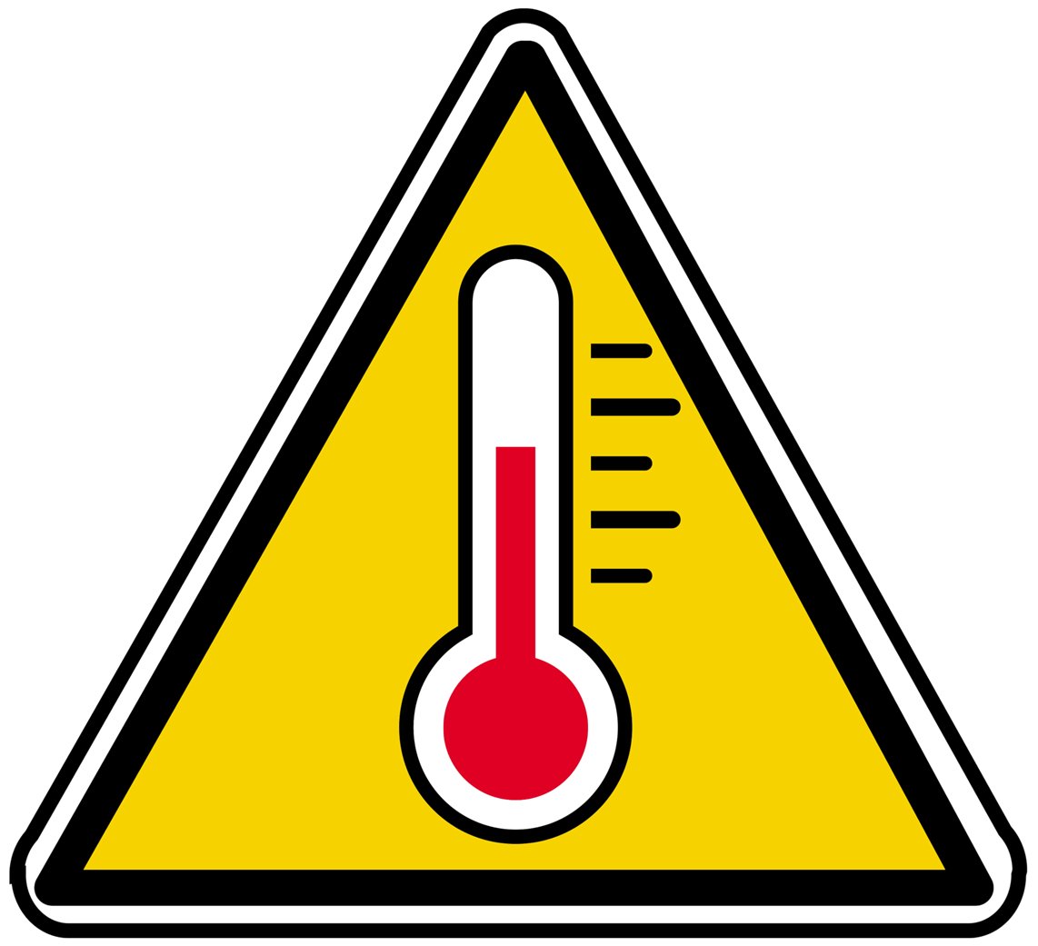 Sensible à la température (20x18.2cm) - Sticker/autocollant