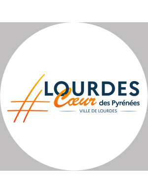 Lourdes (5x5cm) - Sticker/autocollant