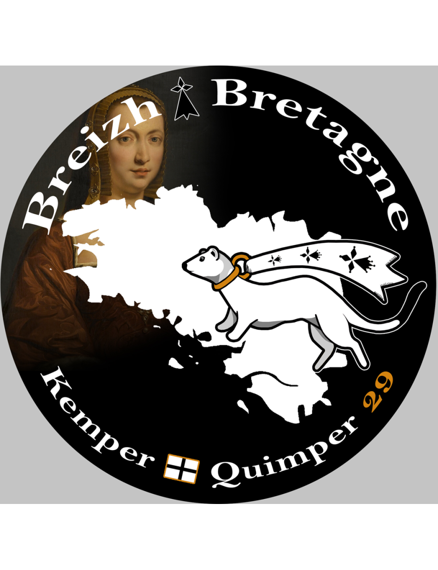 Kemper Quimper - 20x20cm - Sticker/autocollant