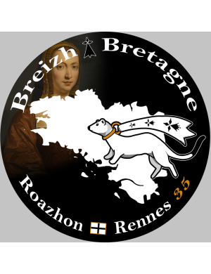 Roazhon Rennes - 15x15cm - Sticker/autocollant