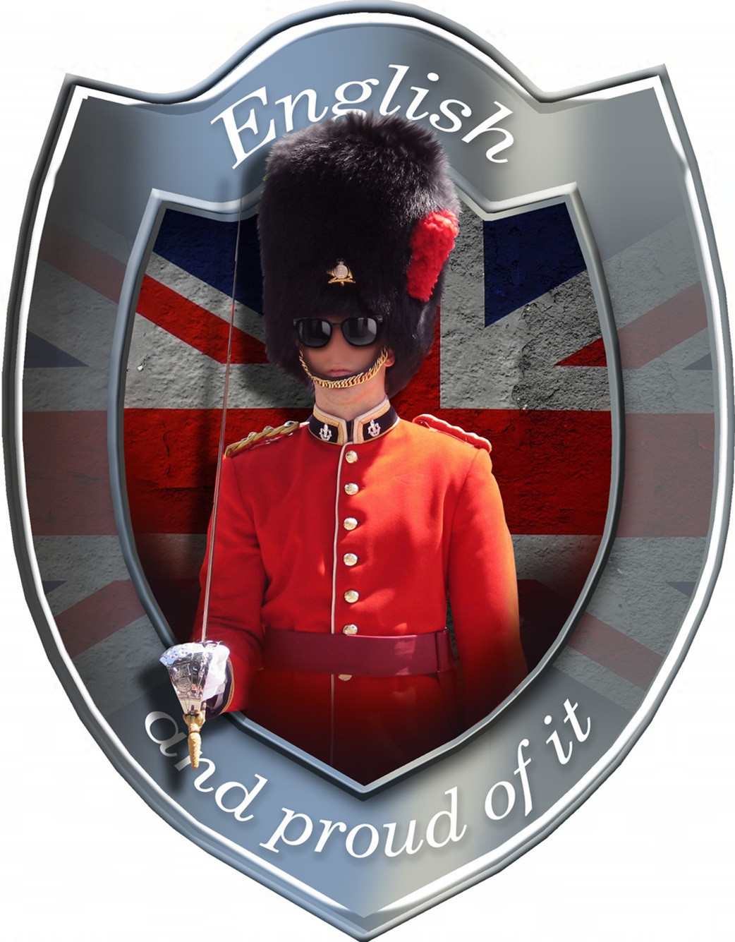 Anglais et fier de l'être (15x11,7cm) - Sticker/autocollant