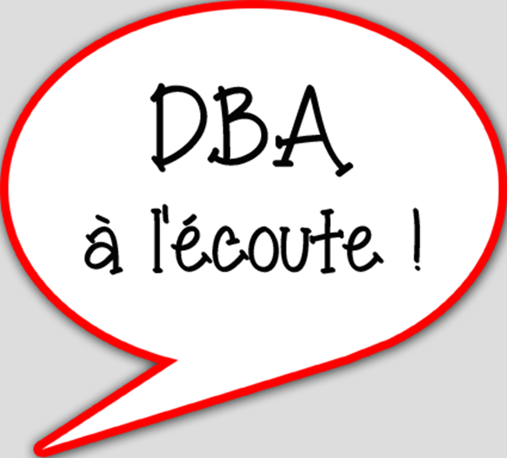 DBA à l'écoute (15x13.5cm) - sticker/autocollant
