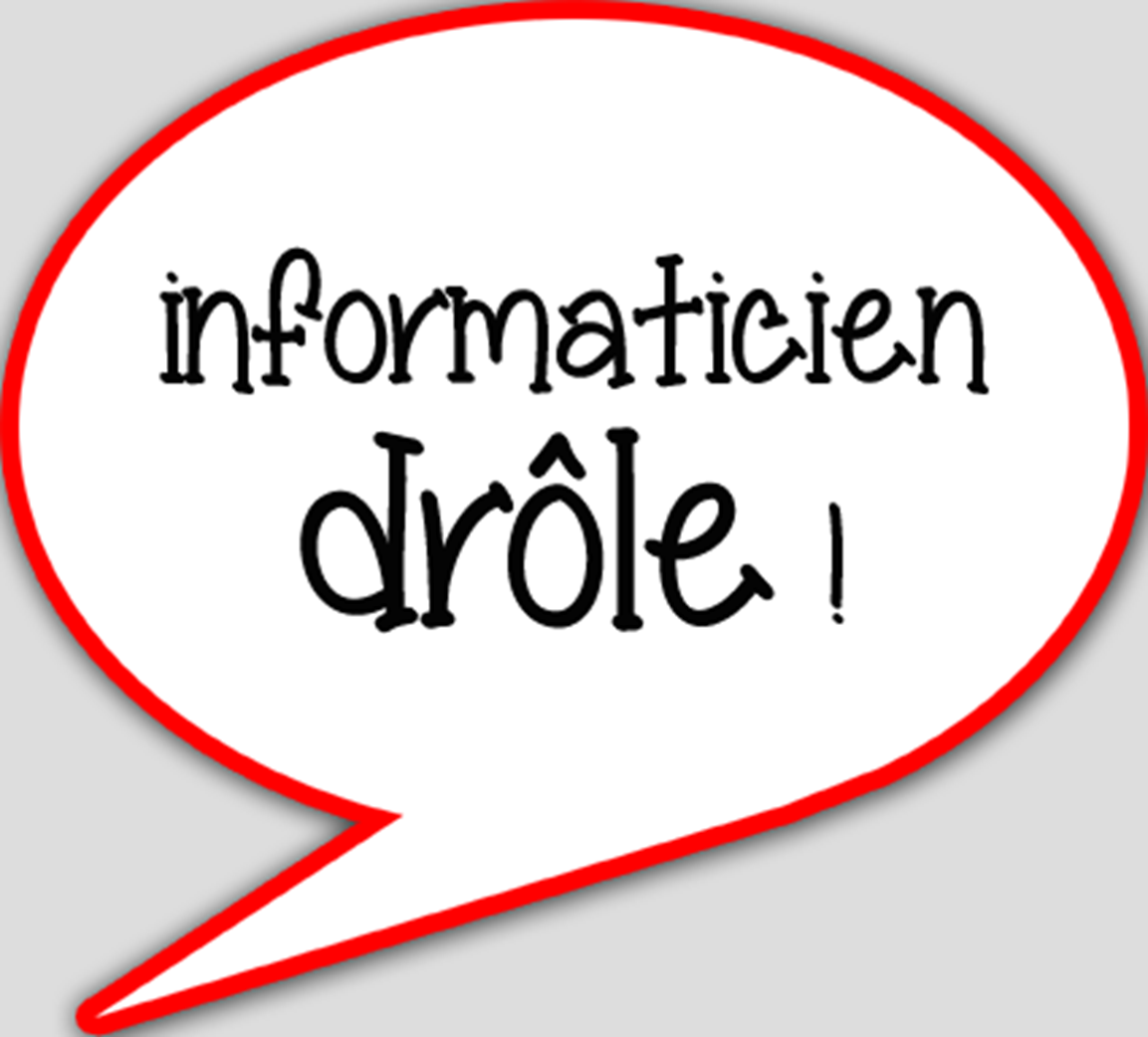 Informaticien drôle (15x13.5cm) - sticker/autocollant
