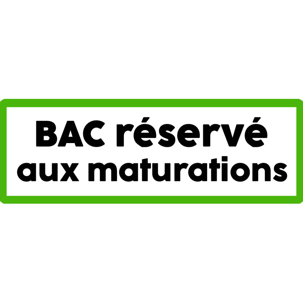 Bac réservé aux maturations - 15x5cm - Sticker/autocollant