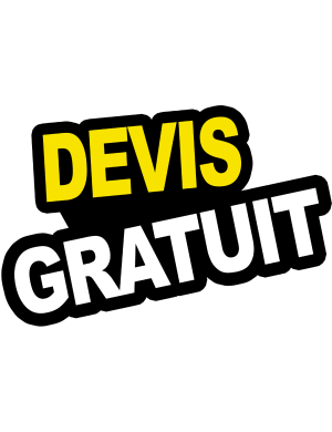 Devis gratuit - 30x20cm - Sticker/autocollant