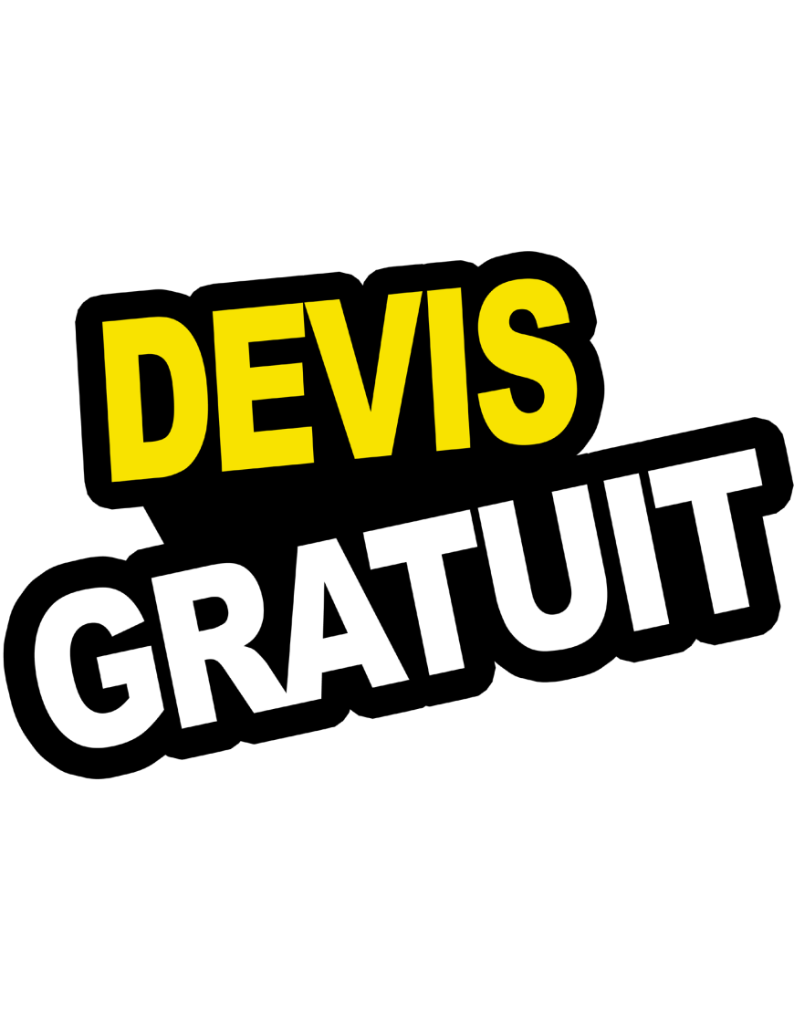 Devis gratuit - 30x20cm - Sticker/autocollant
