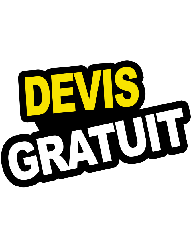 Devis gratuit - 15x10cm - Sticker/autocollant