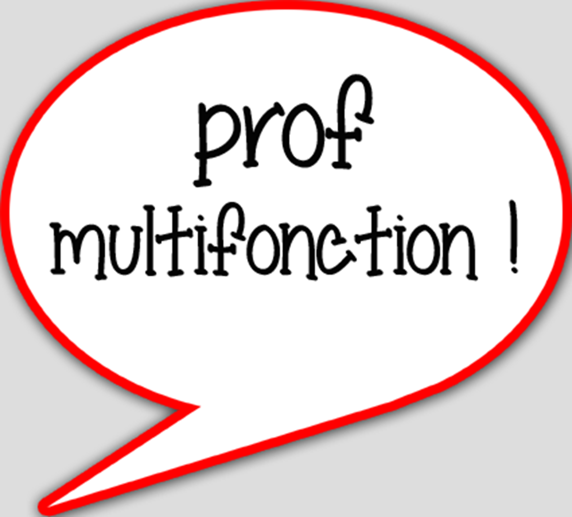 Prof multifonction (10x9cm) - sticker/autocollant