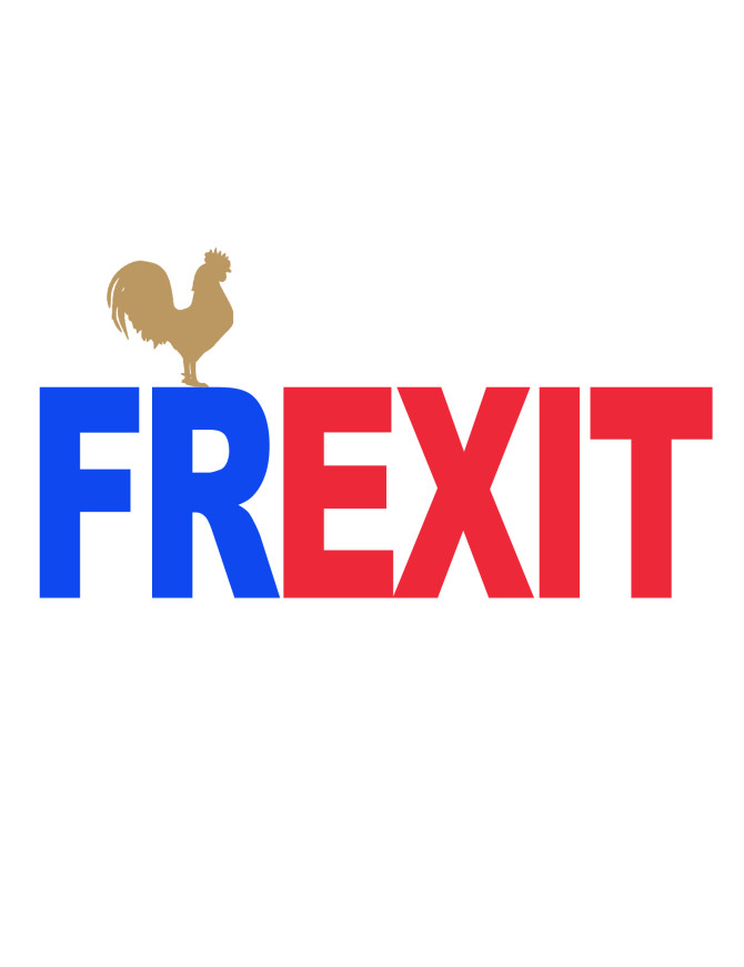 FREXIT UE - 29x19cm - Sticker/autocollant