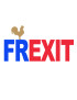 FREXIT UE - 29x19cm - Sticker/autocollant