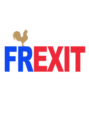 FREXIT UE - 10x6,5cm - Sticker/autocollant