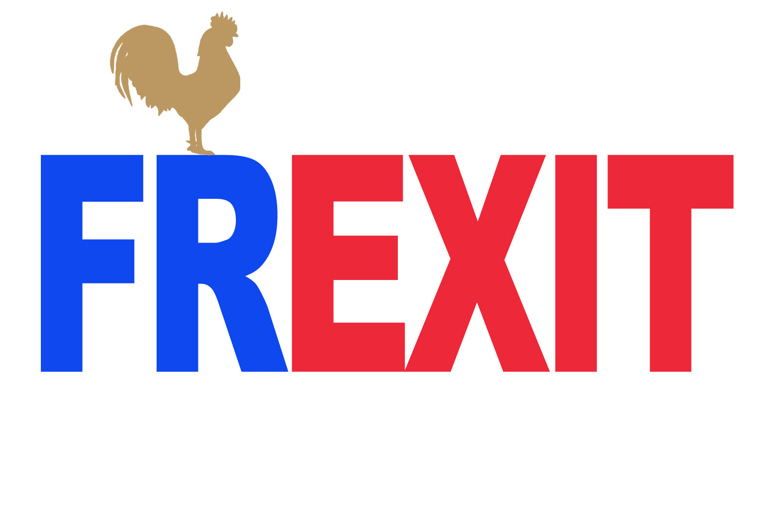 FREXIT UE - 10x6,5cm - Sticker/autocollant