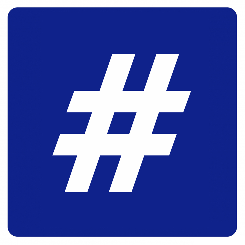 Hashtag parking (10x10cm) - Sticker/autocollant