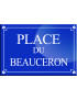 Place du Beauceron - 20x13,2 cm - Sticker/autocollant