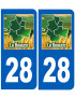 Immatriculation 28 Beauce - Sticker/autocollant