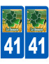 Immatriculation 41 Beauce - Sticker/autocollant
