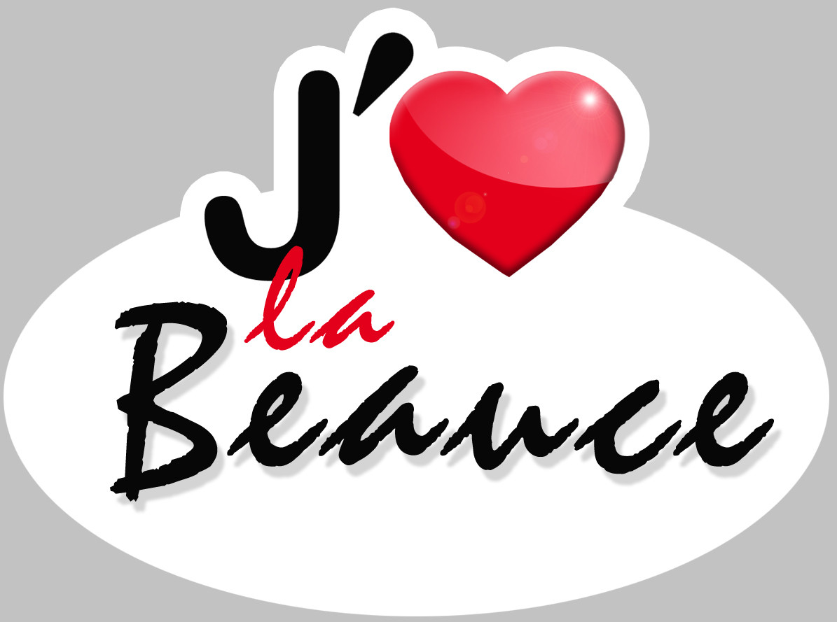 j'aime la Beauce - 15x11cm - Sticker/autocollant