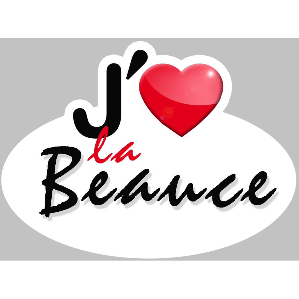 j'aime la Beauce - 5x3.7cm - Sticker/autocollant