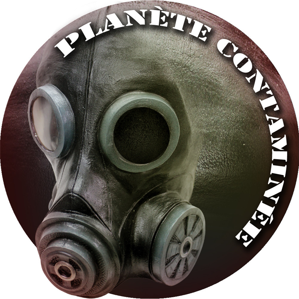 Planète contaminée (20cm) - Sticker/autocollant