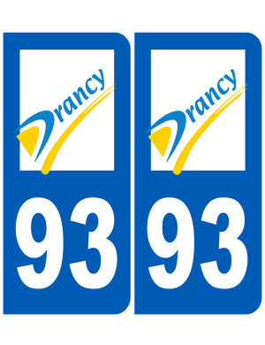 immatriculation Drancy 93 - Sticker/autocollant