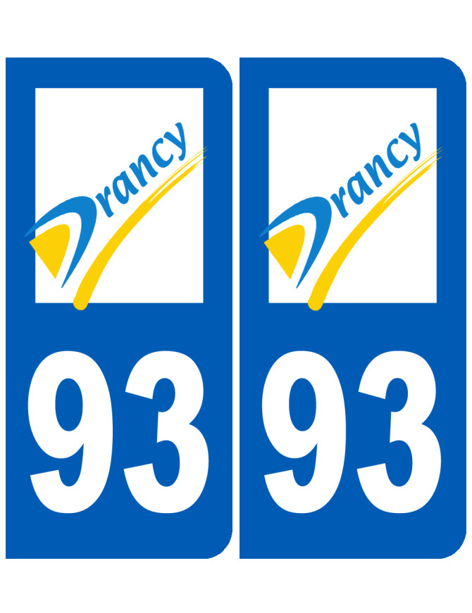 immatriculation Drancy 93 - Sticker/autocollant