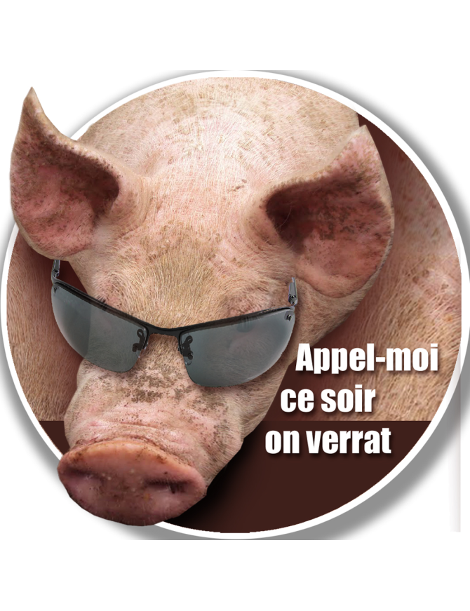 Appel-moi on verrat (10x10cm) - Sticker/autocollant