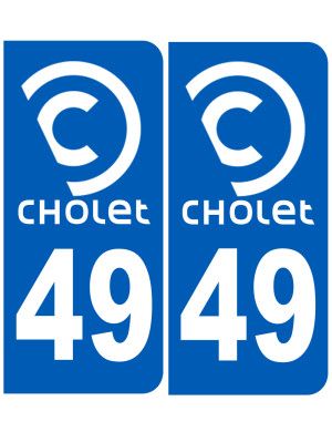 Immatriculation Cholet 49 - Sticker/autocollant