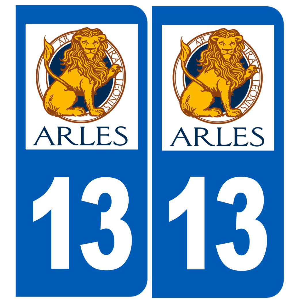 Immatriculation Arles 13 - Sticker/autocollant