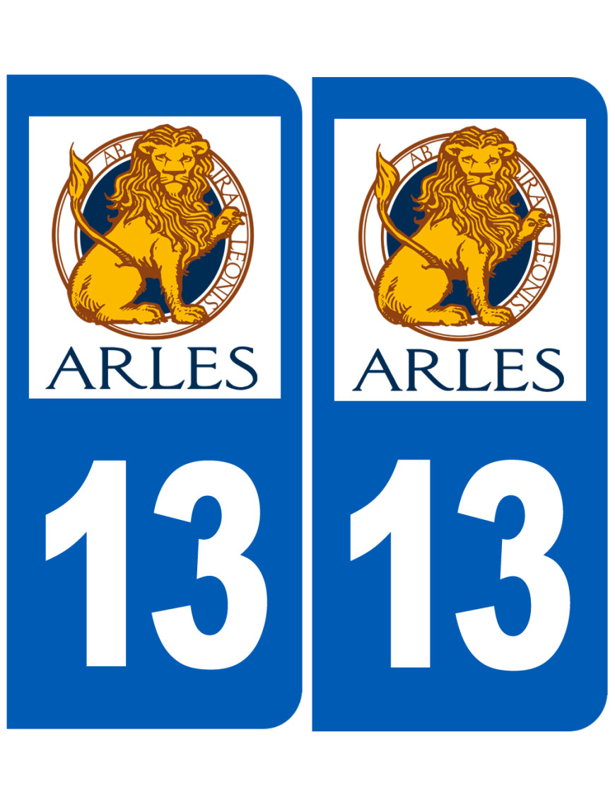 Immatriculation Arles 13 - Sticker/autocollant