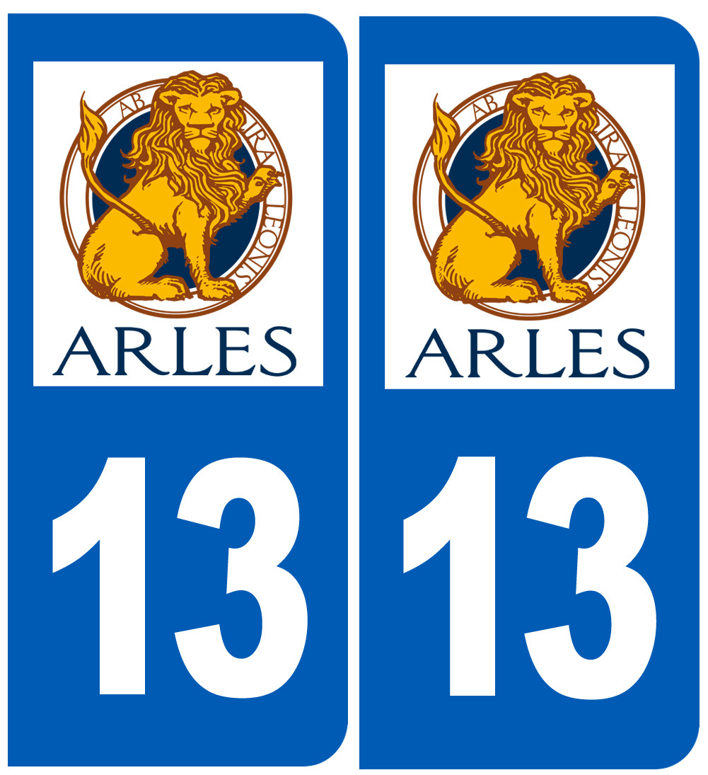 Immatriculation Arles 13 - Sticker/autocollant