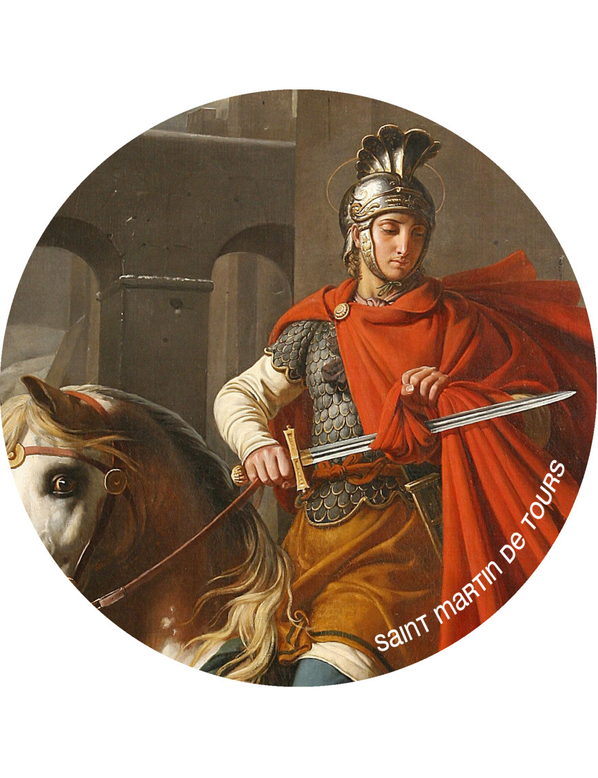Saint Martin de Tours (15x15cm) - Sticker/autocollant