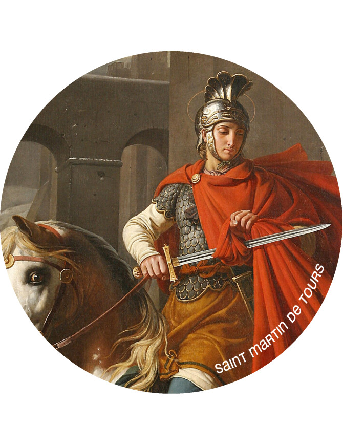 Saint Martin de Tours (5x5cm) - Sticker/autocollant